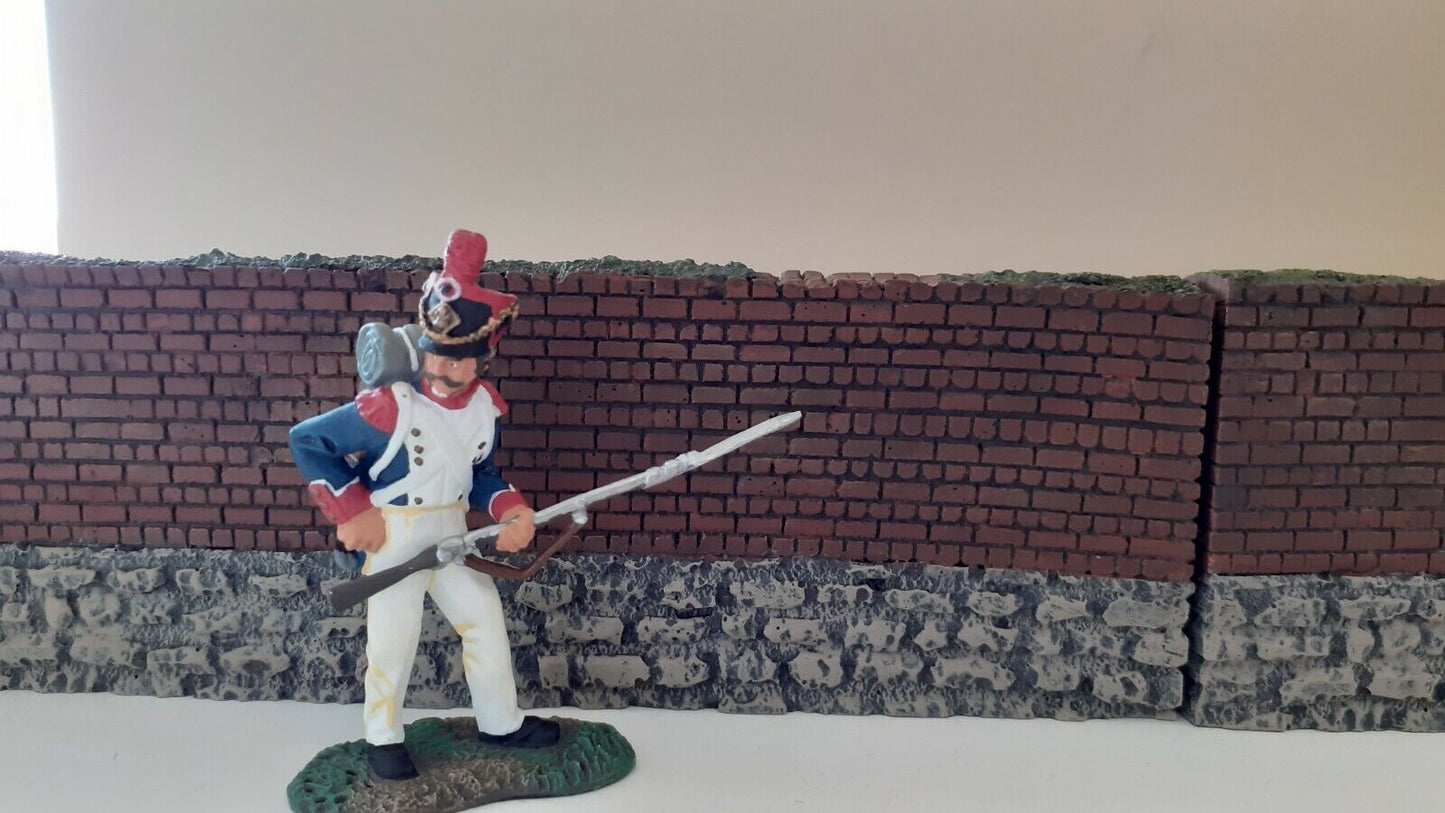Britains 17908 Napoleonic waterloo hougoumont 3 walls diarama ww2 1:32 d-day