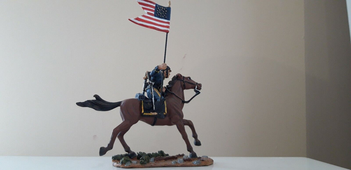 Britains 17371 acw union cavalry captain guidon boxed