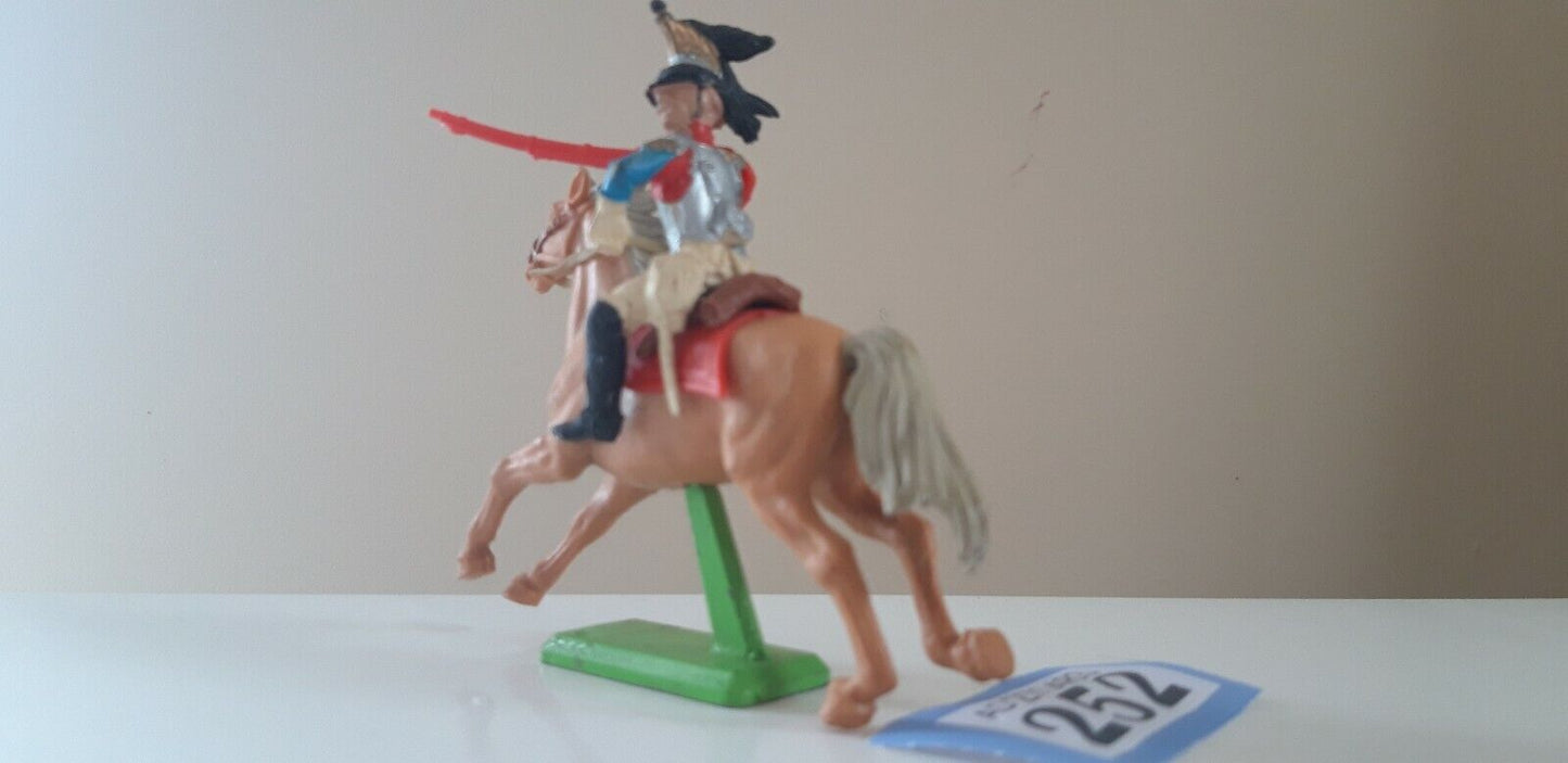 Britains deetail waterloo french cavalry cuiraissier with carbine1970s 1:32 b2