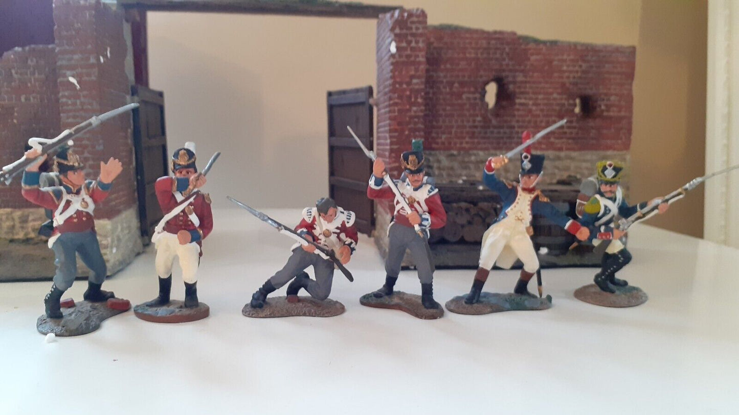 Britains 00148 hougoumont noŕth gate diorama Napoleonic waterloo 1:32 boxed