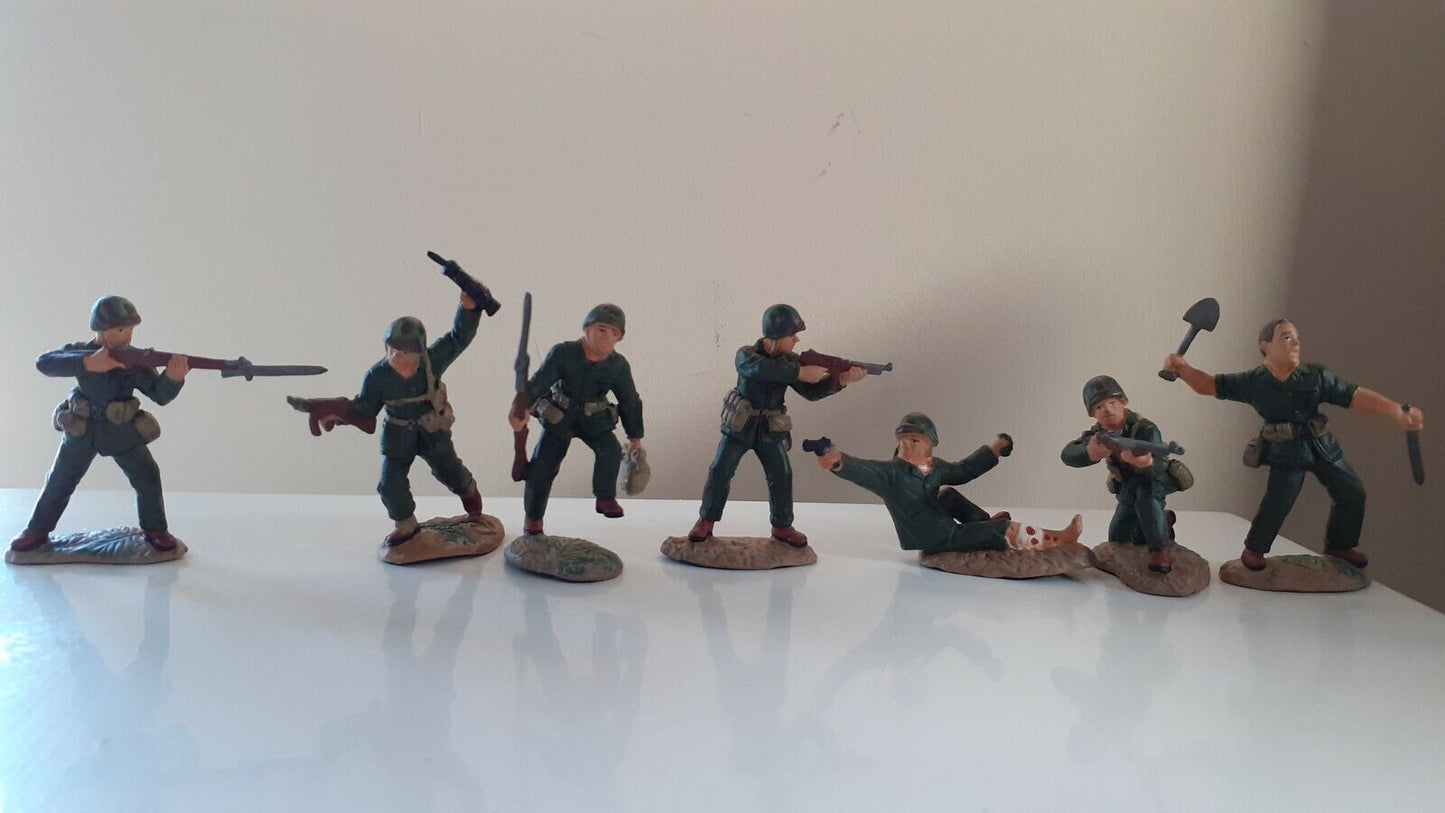 Tssd ww2 us infantry marines painted plastic bt