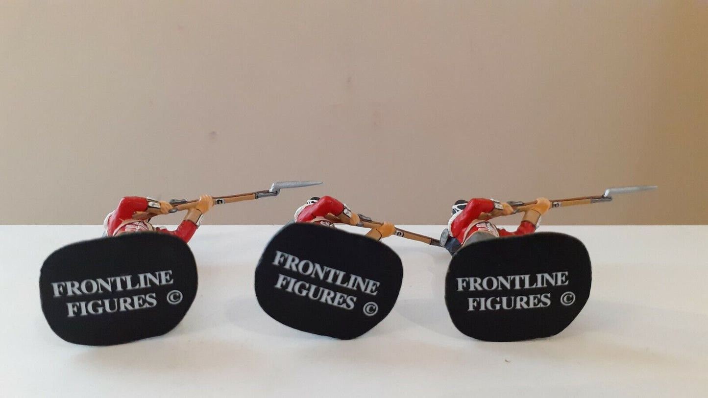 Frontline figures Napoleonic waterloo 3 figs british guards no box 1:32 wrdbX7
