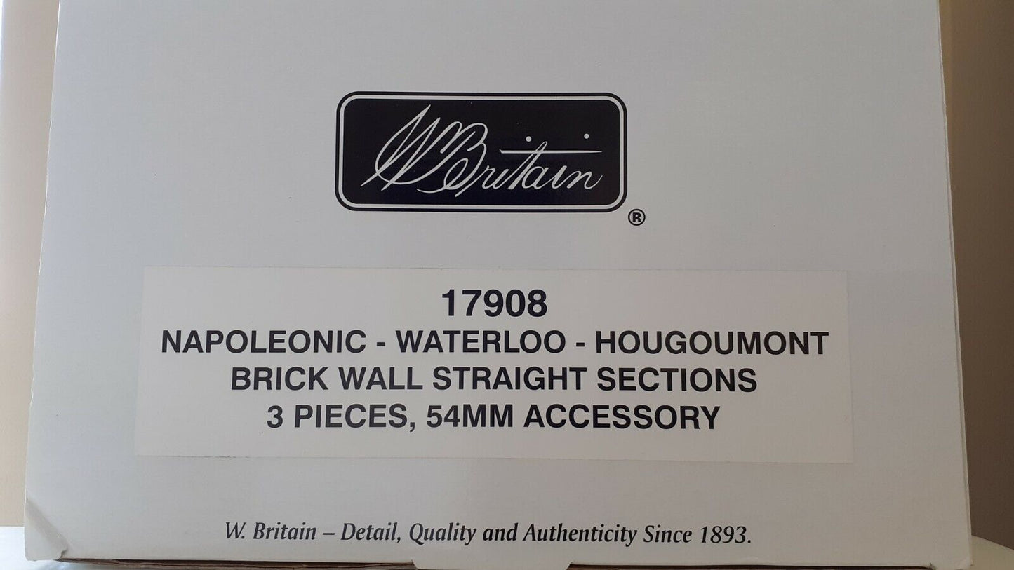 Britains 17908 Napoleonic waterloo hougoumont 3 walls diarama ww2 1:32 d-day