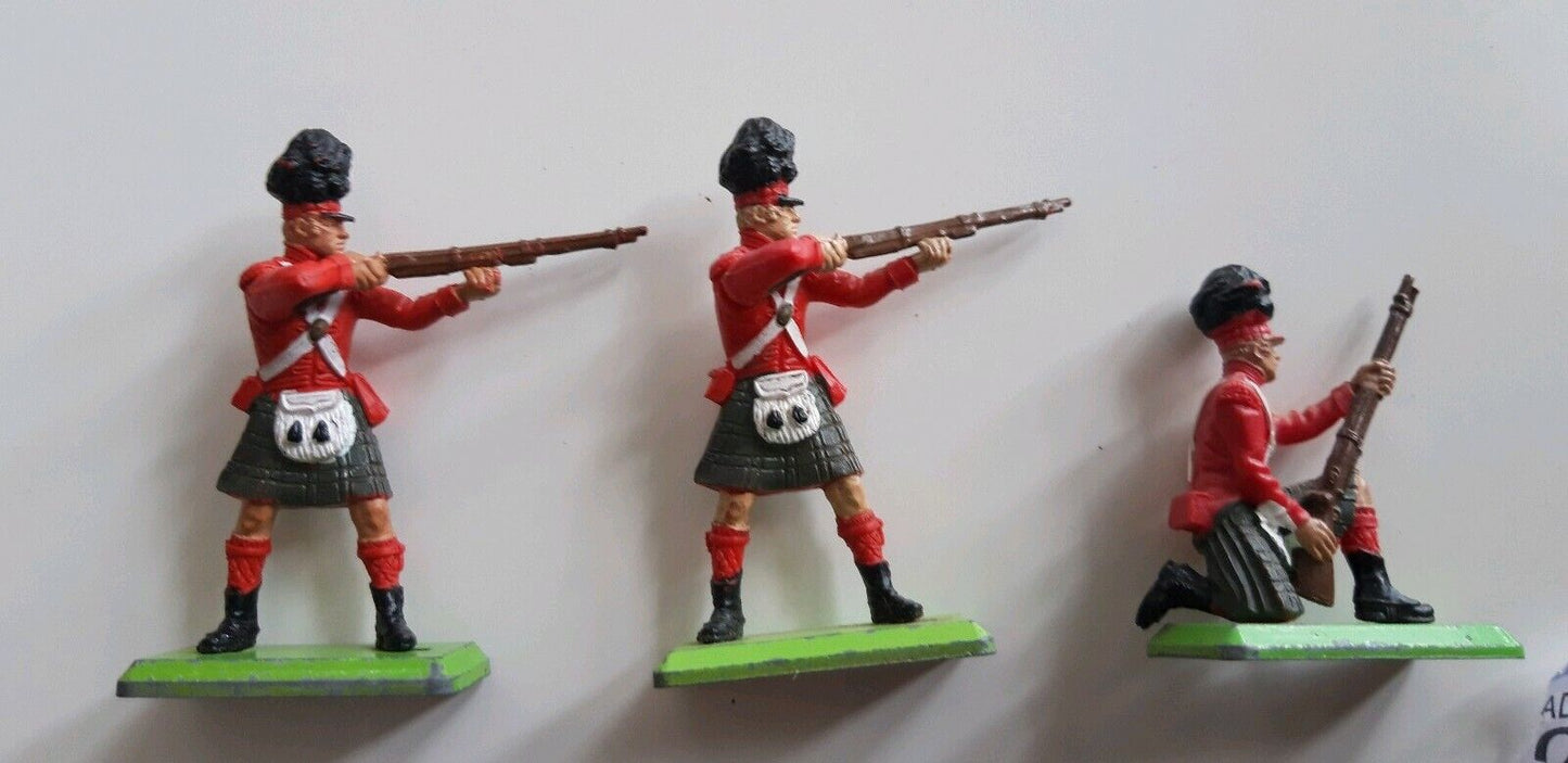 Britains deetail waterloo british highlanders infantry 1970s 1:32