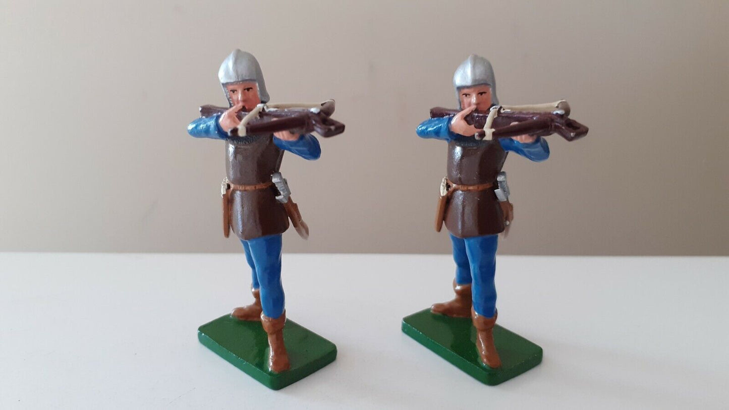 Britains knights agincourt tournament 2 archers crossbow no box
