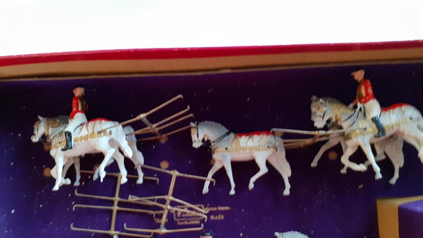 Britains 1470 ceremonial coronation coach queen Elizabeth band 1950s boxed