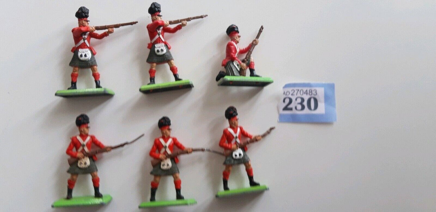 Britains deetail waterloo british highlanders infantry 1970s 1:32
