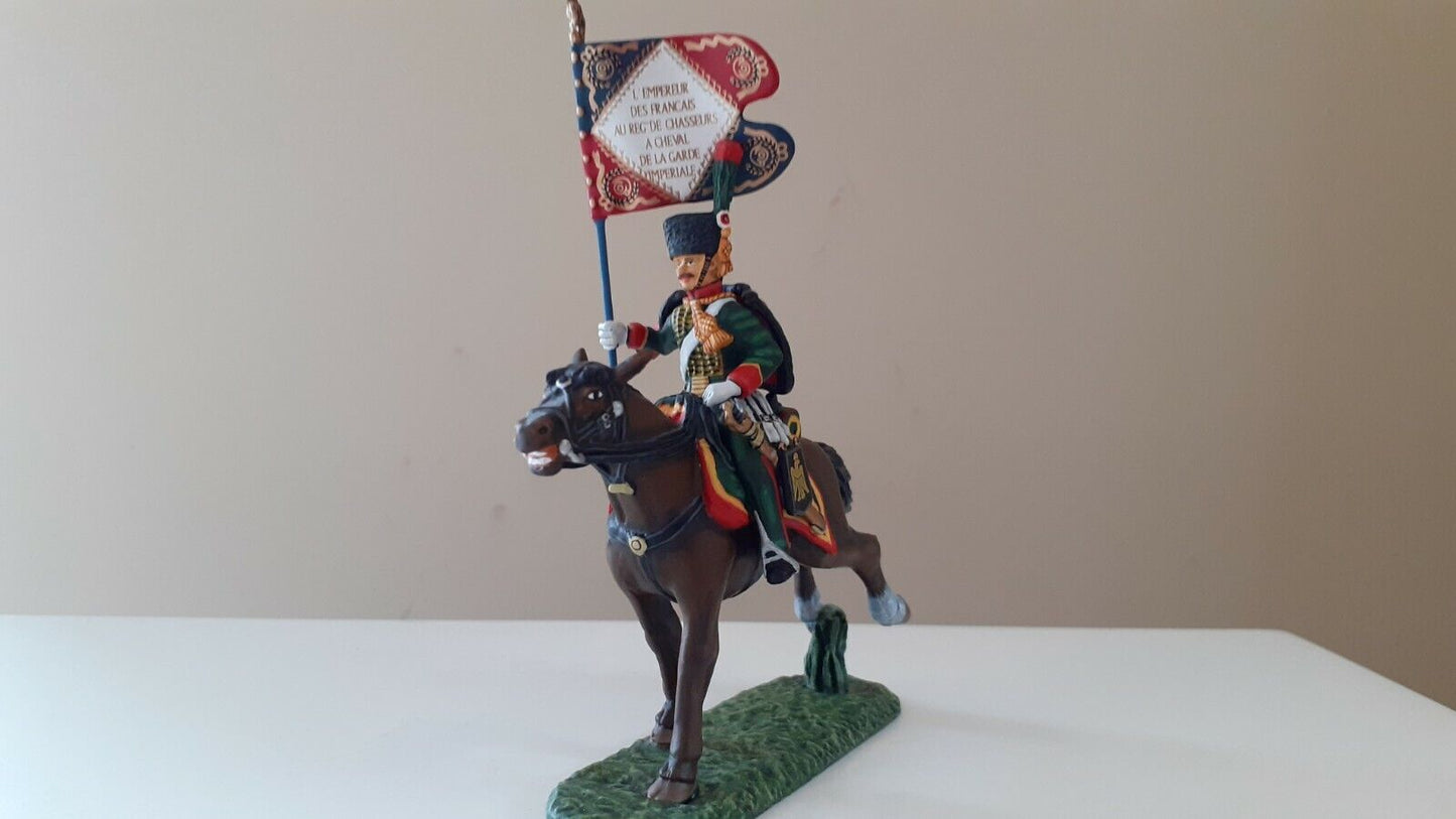 Frontline connoisseur range waterloo Napoleonic french chasseur flag cdc.12 1:32
