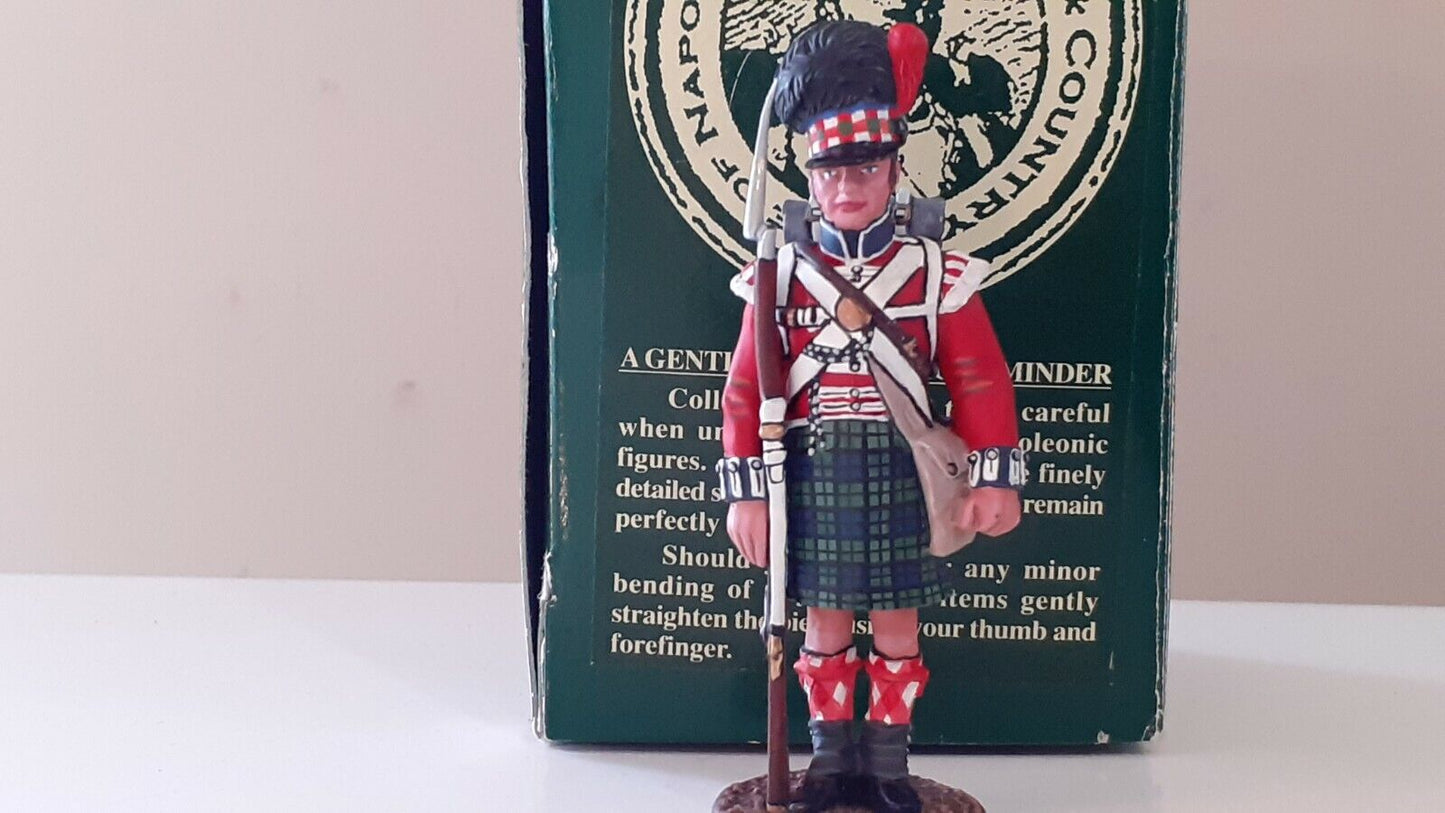 King and country Waterloo black watch 42nd Highland boxed 1:30 na36 bb6