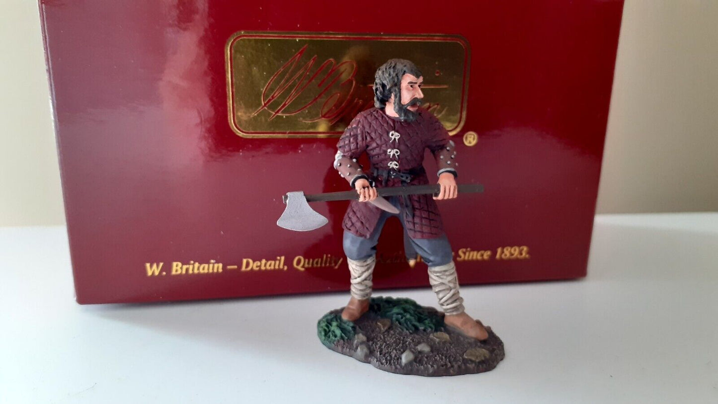 Britains metal saxon warrior axe 62117 carl vikings 1:32 boxed b8
