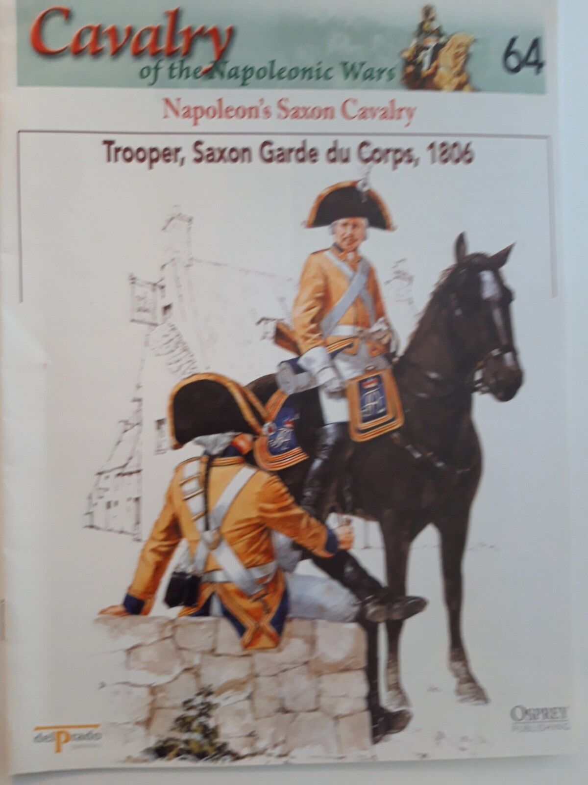 Del prado napoleonic wars waterloo 1:32 cavalry saxon garde du corps 65 64