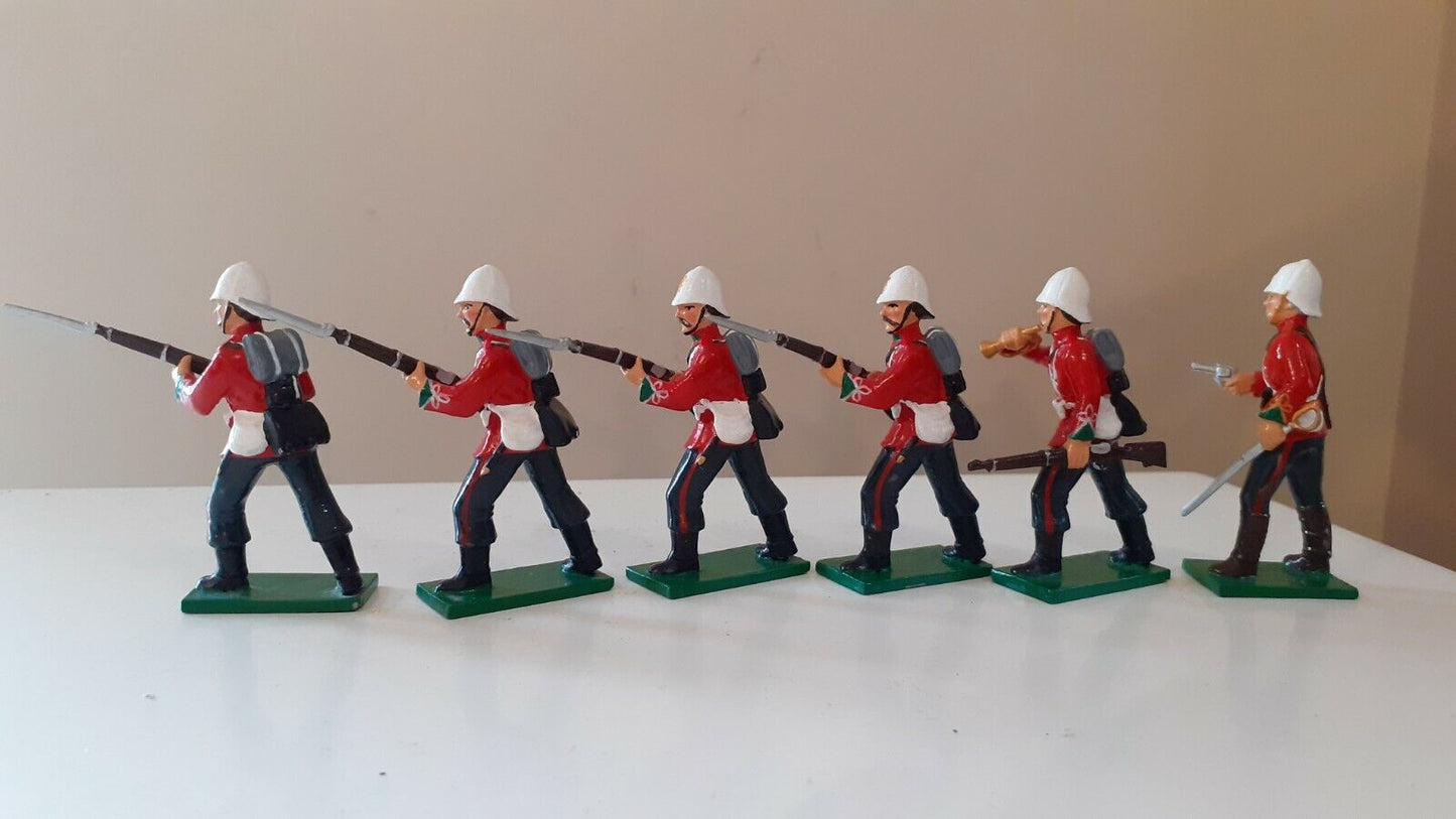early trophy miniatures 1991 zulu war 24th foot zs10a 1:32 metal boxed
