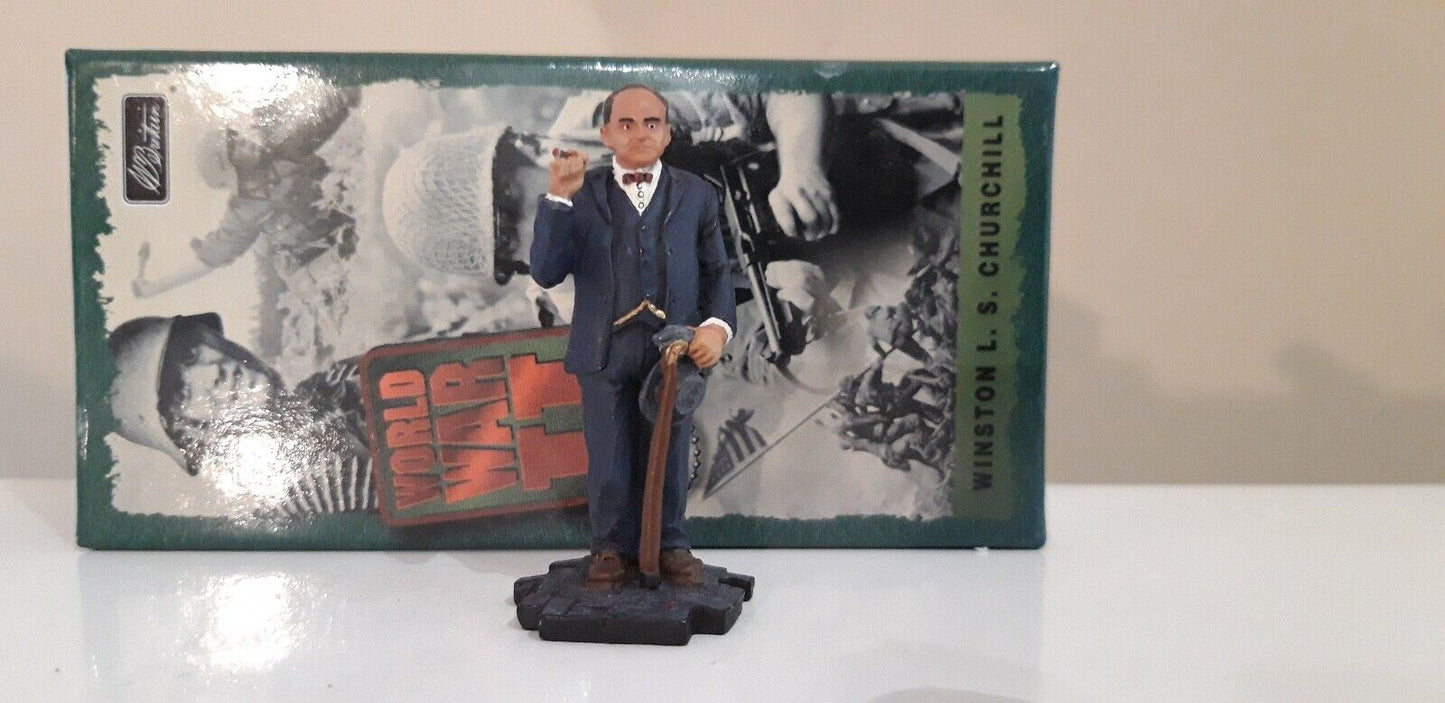 Britains ww2 ww1 British 17235 winston churchill metal 1:32 d-day
