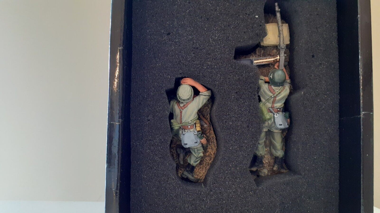 King and country ww2 german fallschirmjager paras mg34 box 1:30 fj01-07