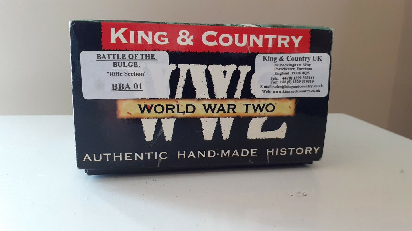 King and country Ww2 us army d-day bastogne bulge boxed bba01 1:30