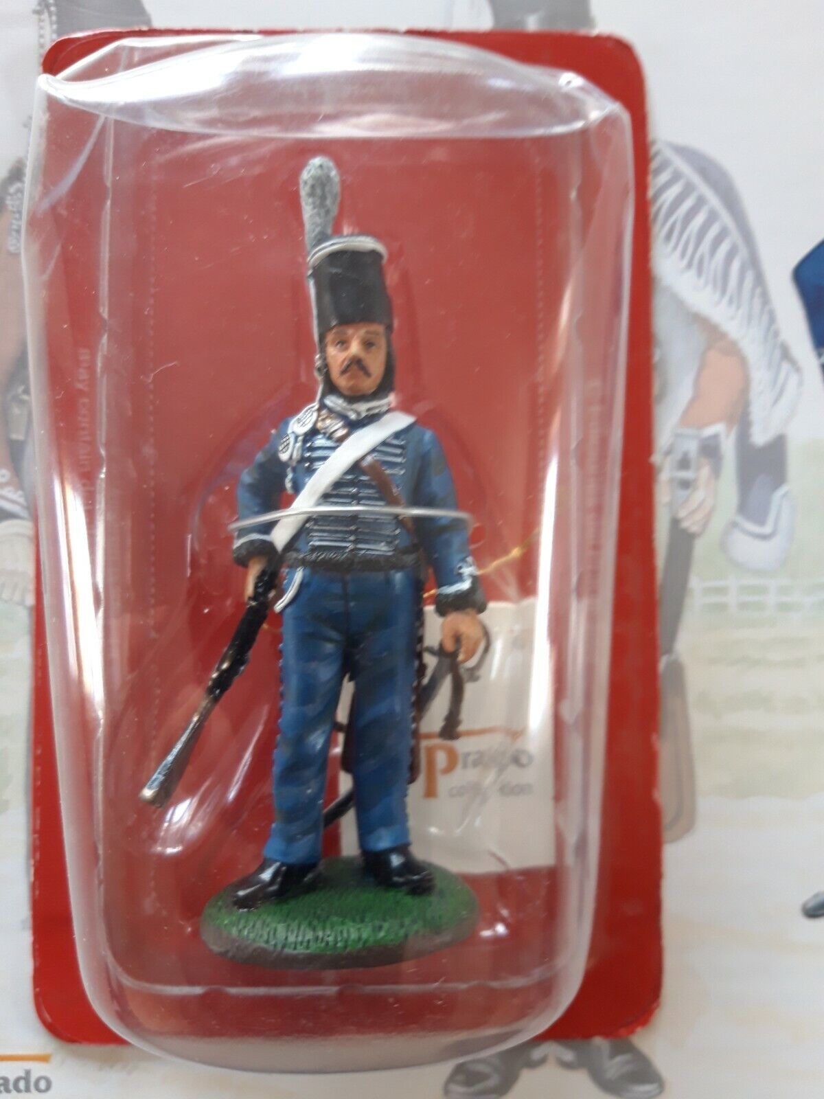 Del prado napoleon at war 24 waterloo 1:30 Prussian hussars mib book