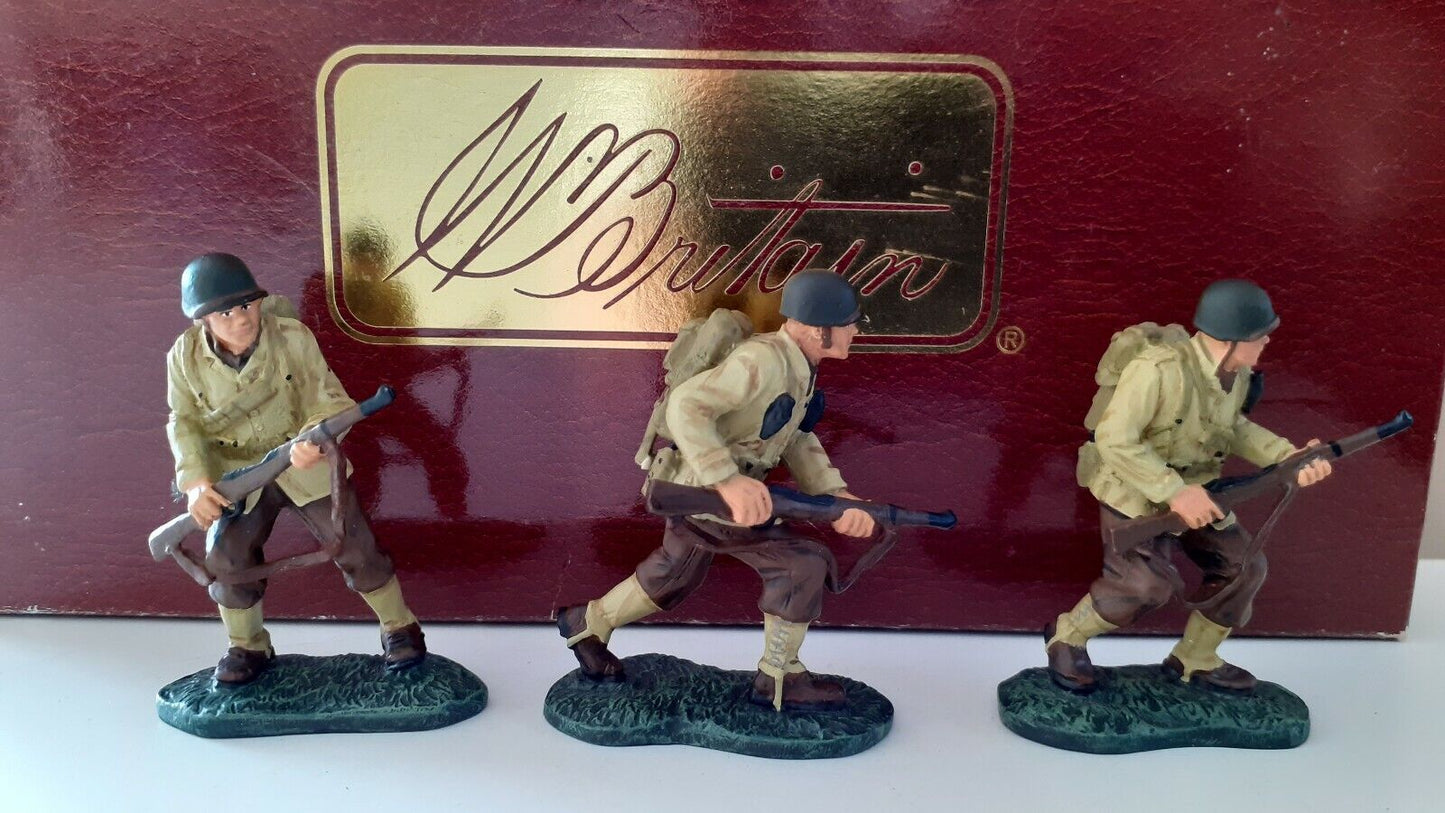 Britains 17494 ww2 d-day us infantry big red one boxed 1:32 Aa