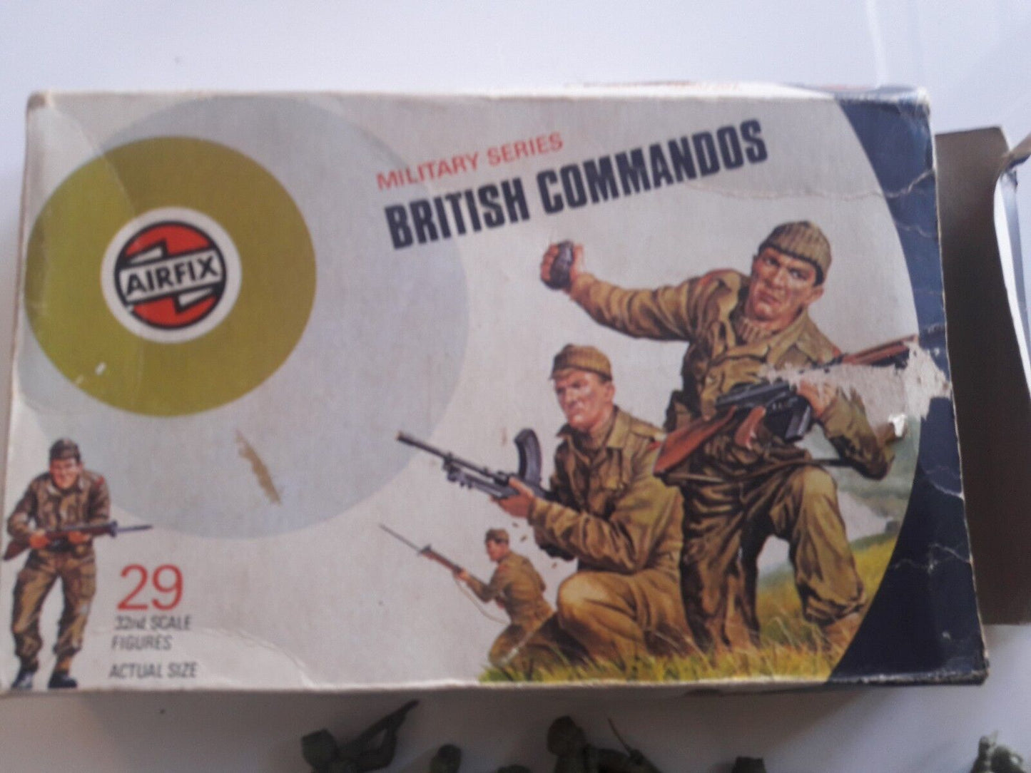 Vintage Airfix commandos royal marines infantry 1970s 1:32 scale