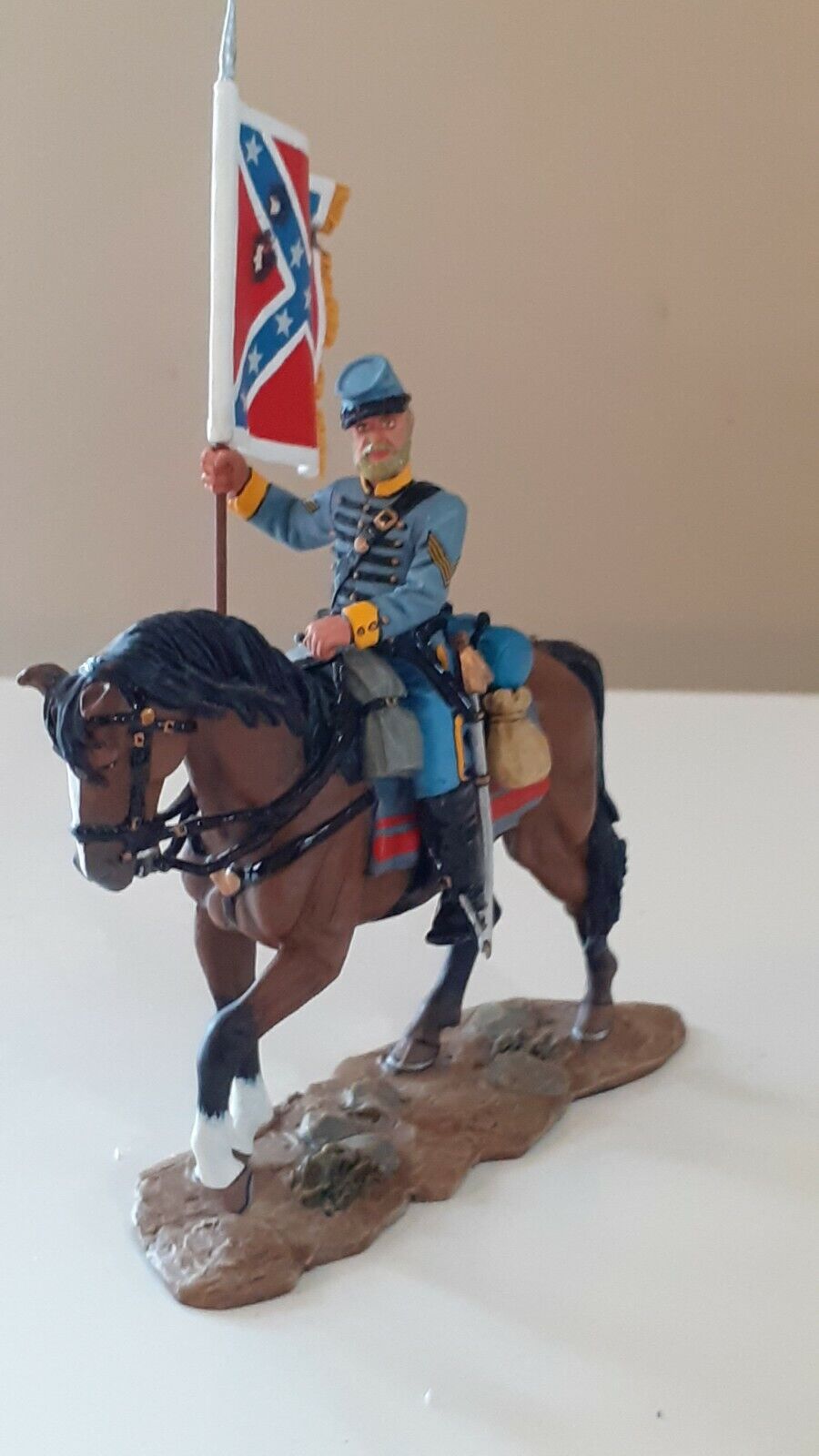 King and country 2007 acw confederate bearer boxed 1:30 cw04 s754