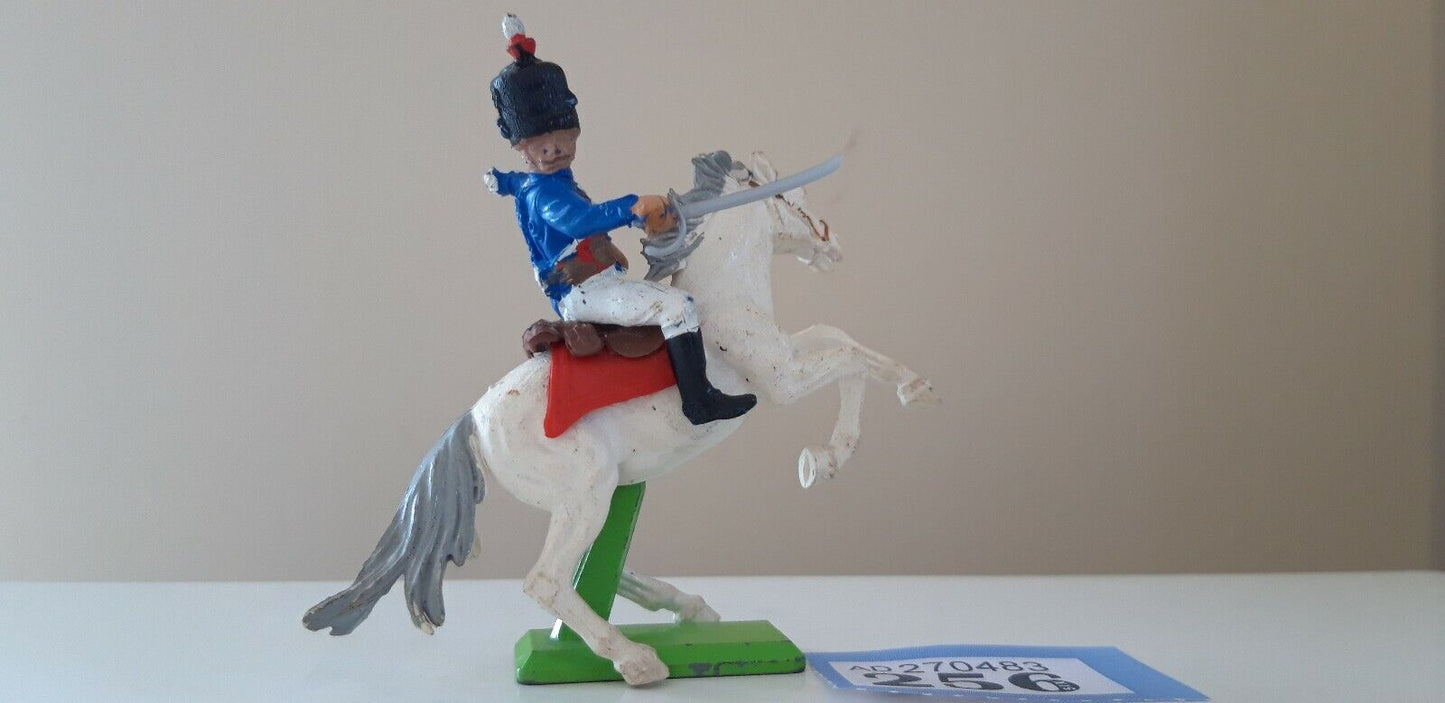 Britains deetail waterloo british cavalry 10th hussars 1970s 1:32 b256