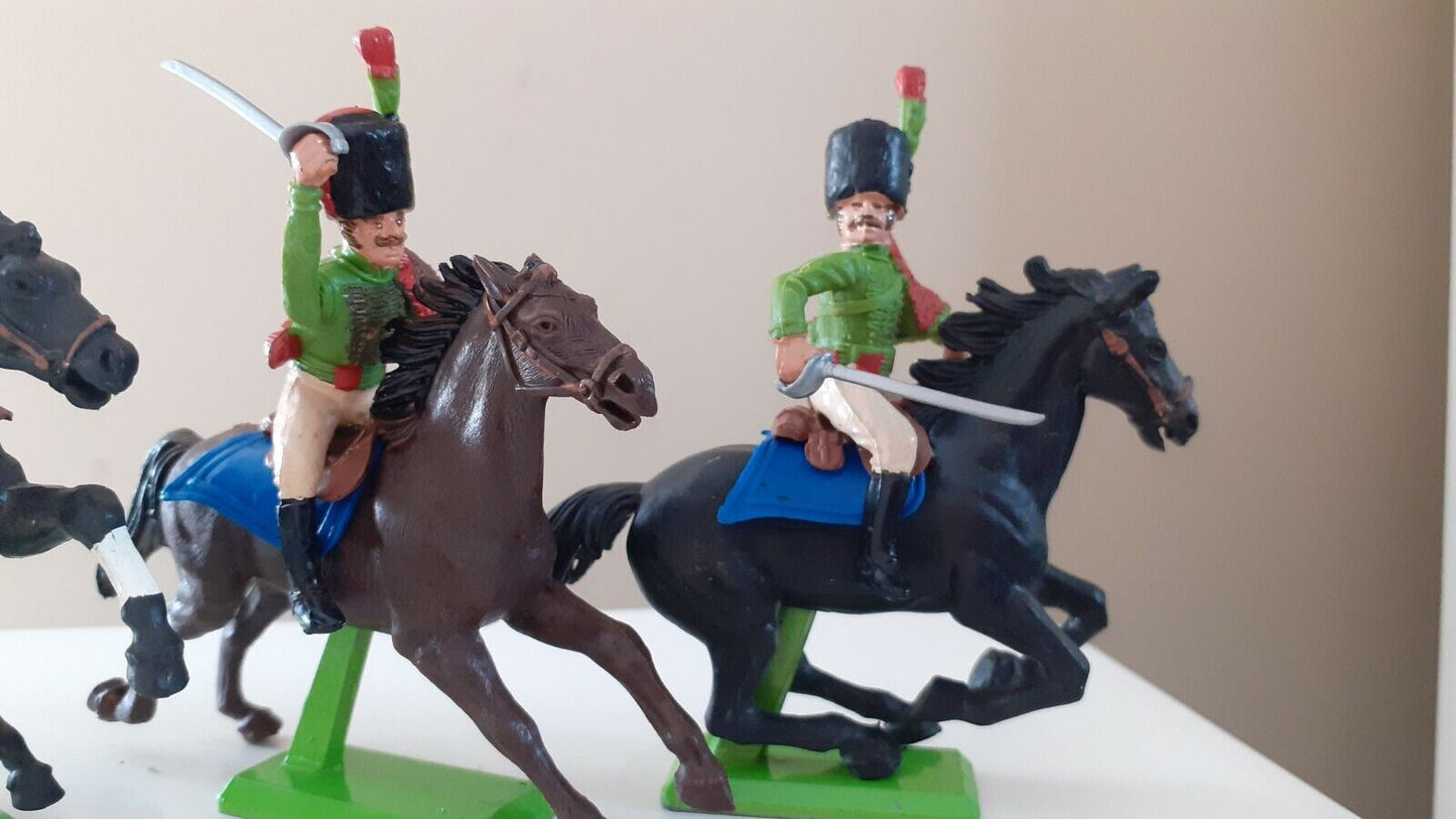 Britains deetail 4 waterloo French cavalry carabinier chasseur 1970s 1:32 b2