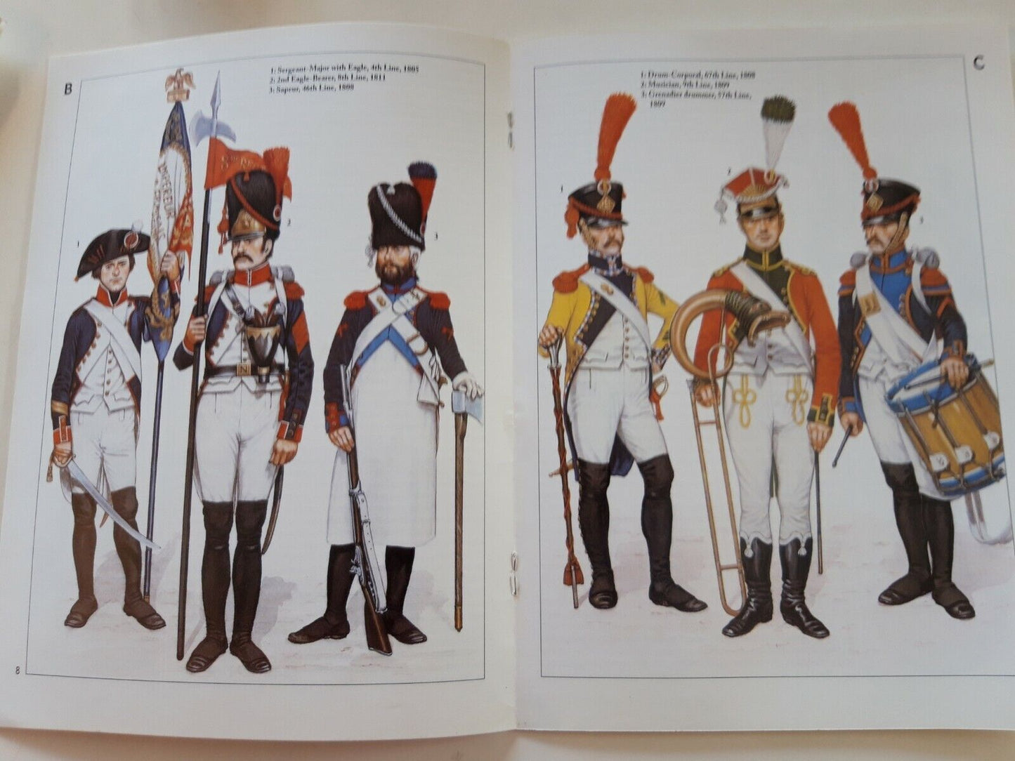 Del prado napoleon at war 29 waterloo 1:30 French infantry mib book