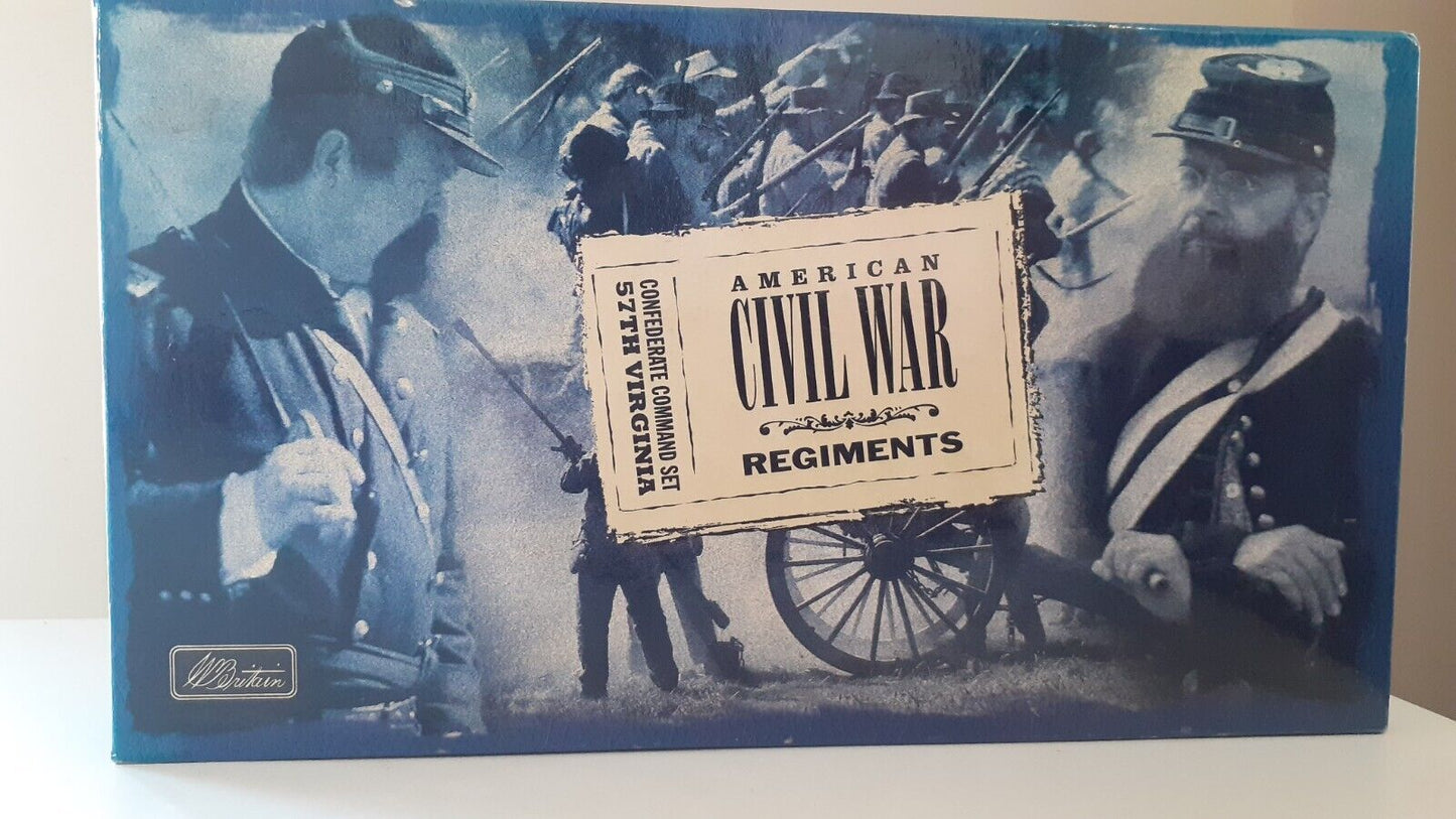 Britains 17111 acw confederate command set 57th Virginia 1:32 boxed
