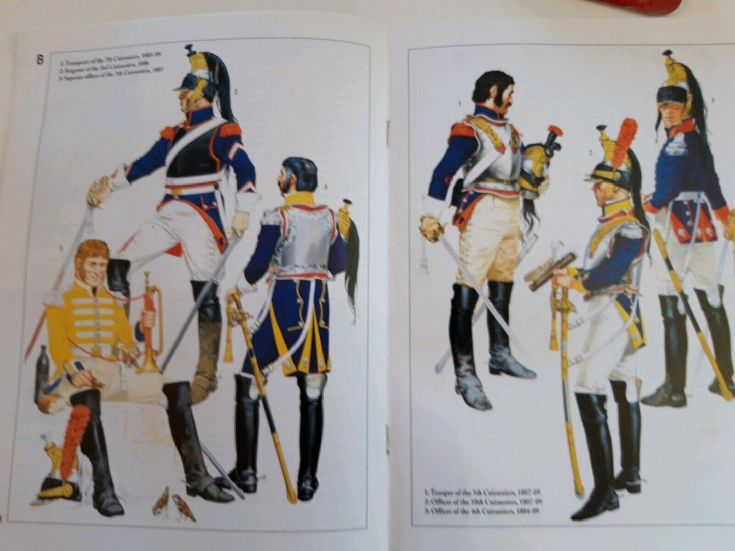 Del prado napoleon at war 53 waterloo 1:30 cuirassiers french mib book