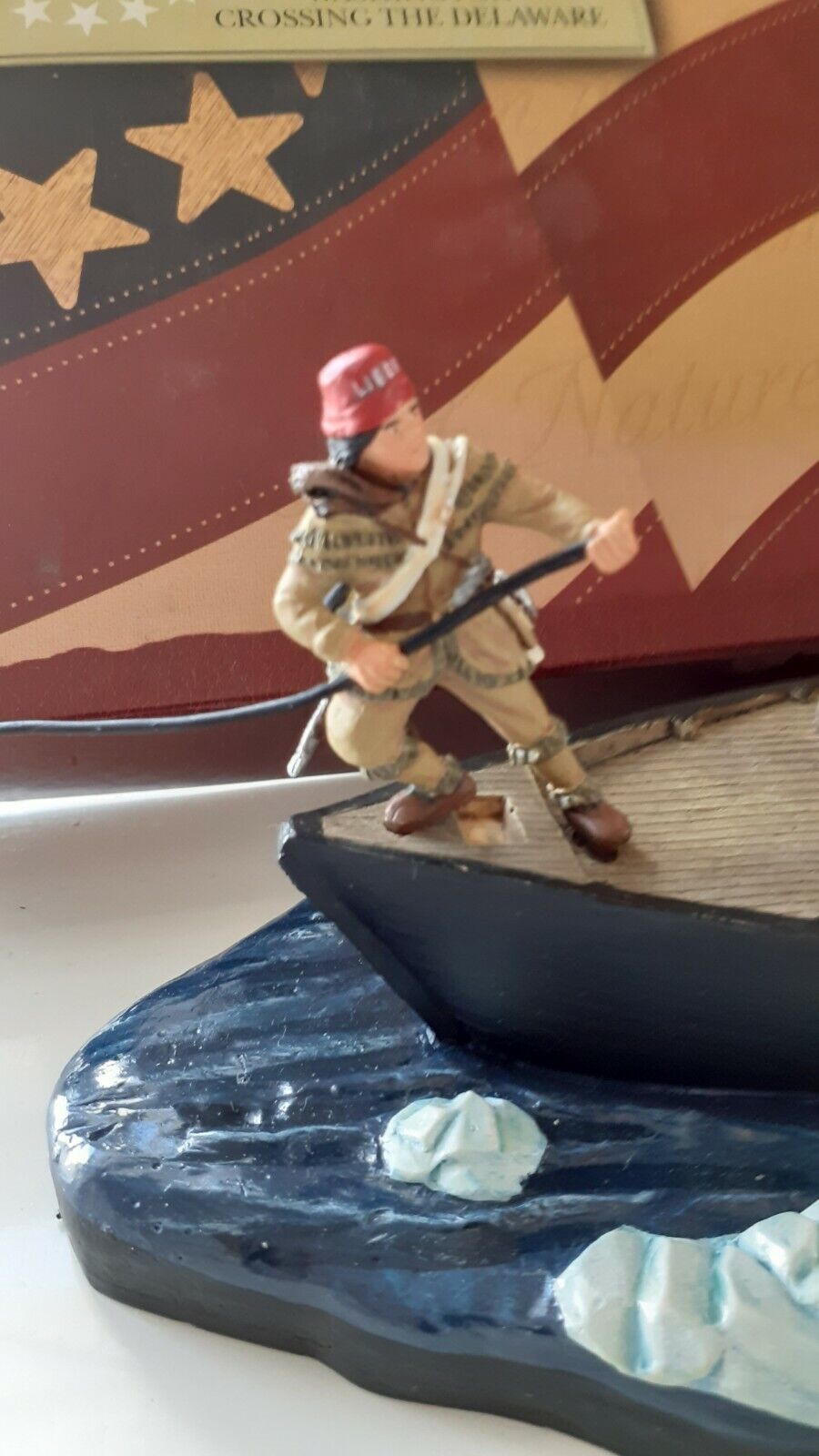 Britains 17229 awi Washington crossing Delaware long boat 1:32