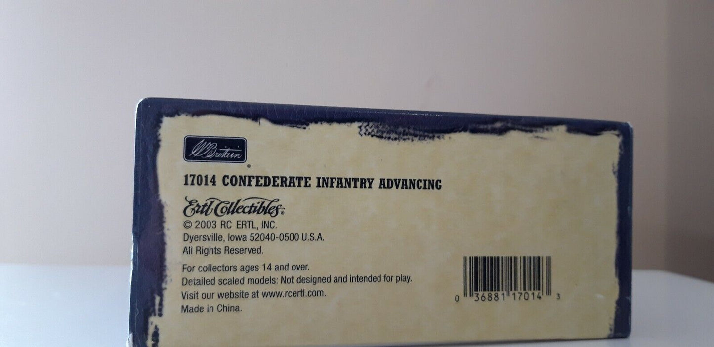 Britains 17104 acw confederate infantry clear the way boxed 1:32