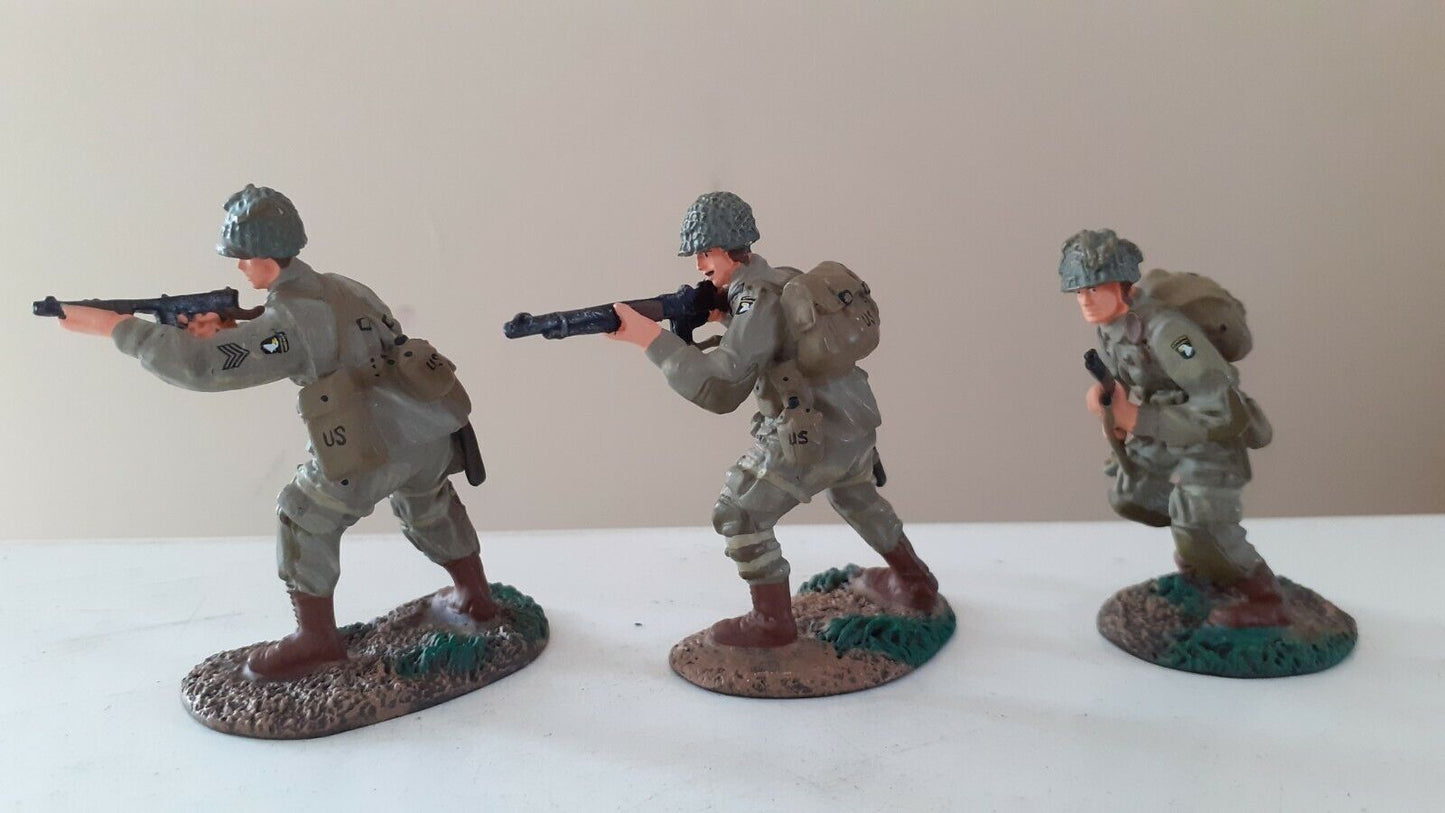 Britains 17140 ww2 d-day us 101st airborne paratroopers paras 1:32
