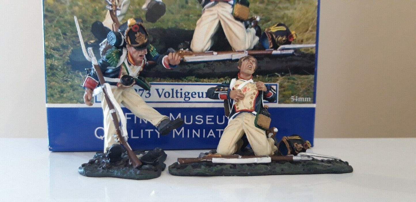 Collectors showcase french guards Waterloo hougoumont Napoleonic cs00373