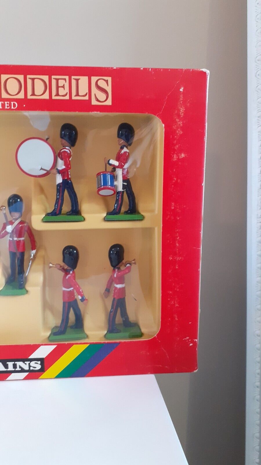 Britains 7206 scots guards band 1980s red box 1:32 metal