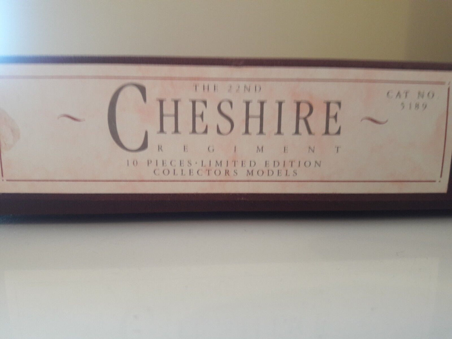 Britains limited edition cheshire regiment 1989 1:32 5189 300th anniversary