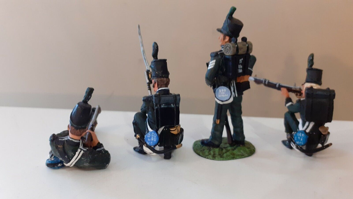Frontline figures Napoleonic waterloo british 95th rifles no box 1:32 w7