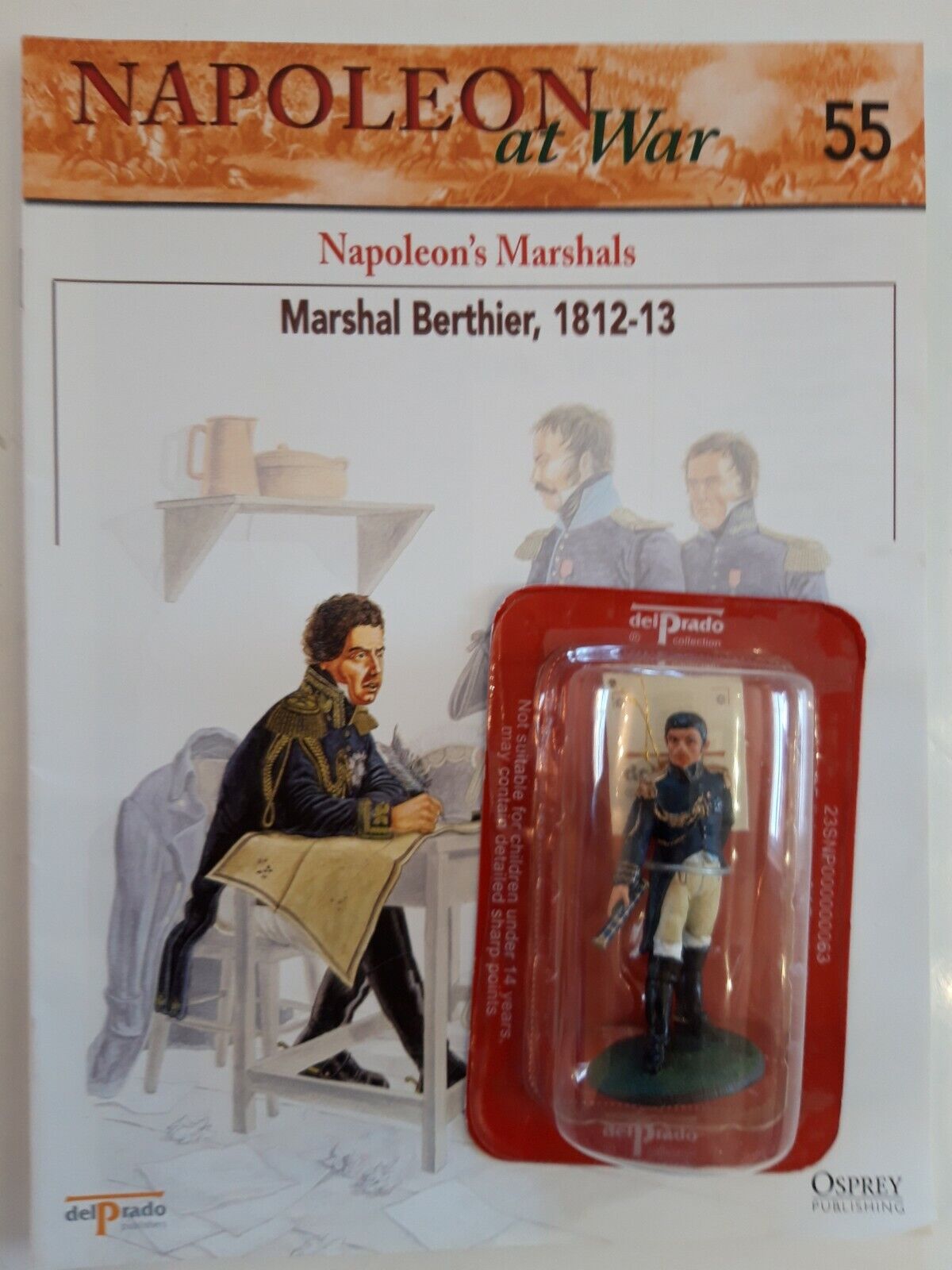 Del prado napoleon at war 55 waterloo 1:30 french marshal berthier mib book