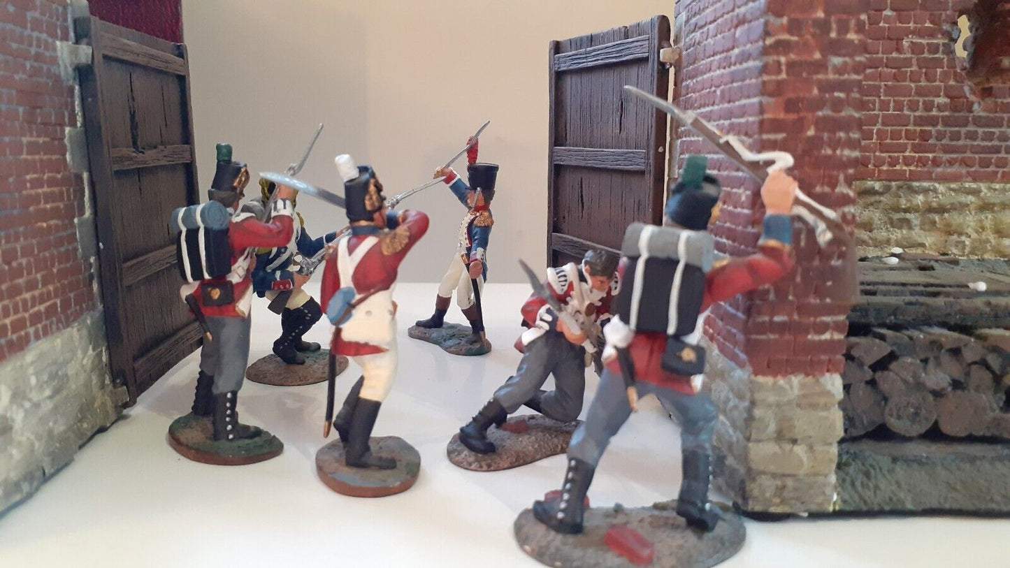Britains 00148 hougoumont noŕth gate diorama Napoleonic waterloo 1:32 boxed