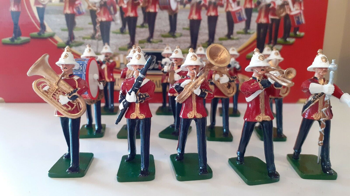 Britains royal marines light infantry band 2002 40293 large set boxed