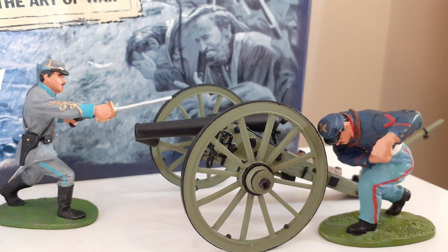 Britains 17244 acw forward with the colours artillery 2001 boxed 1:32