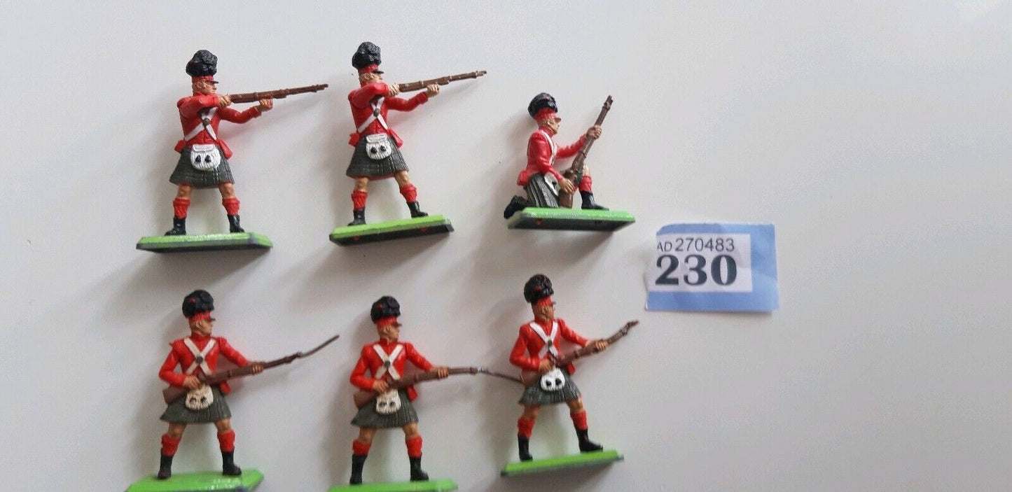 Britains deetail waterloo british highlanders infantry 1970s 1:32