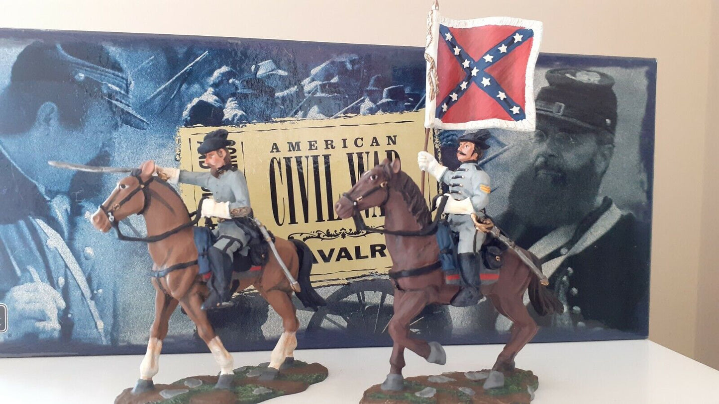 Britains 17372 acw confederate cavalry guidon boxed 1:32