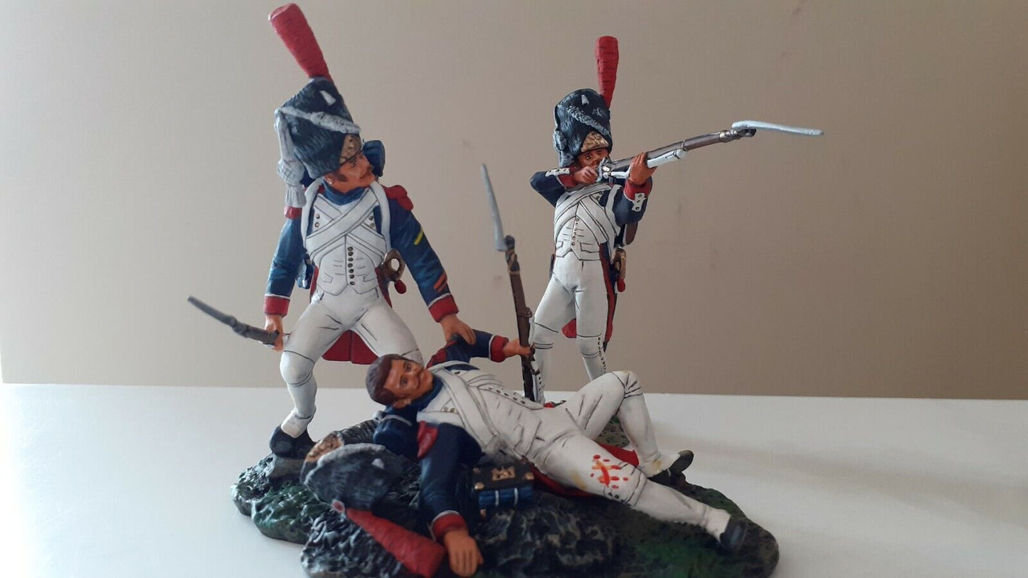 Patriot Waterloo Napoleonic french old guard 5 figs no box 1:30