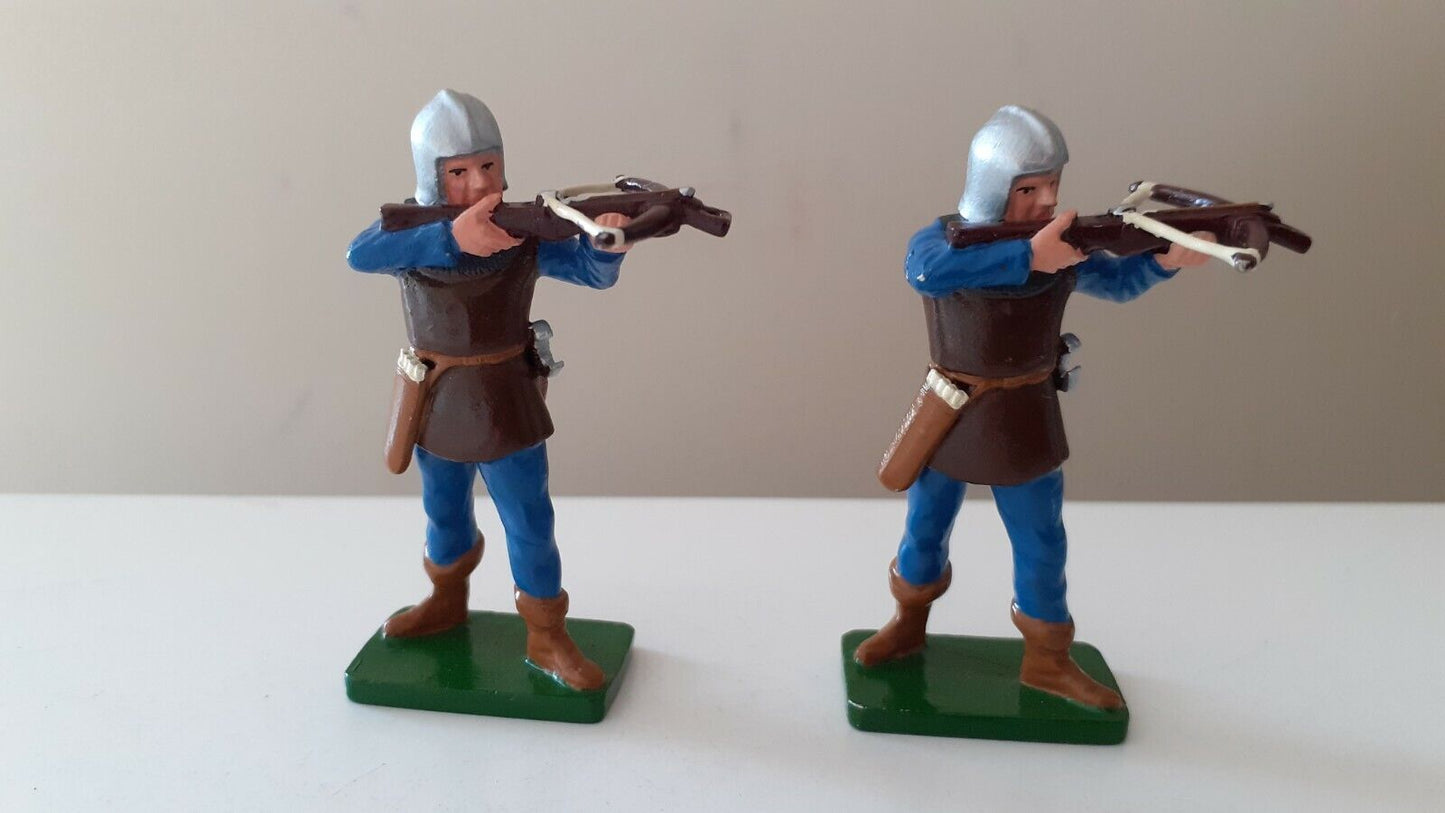 Britains knights agincourt tournament 2 archers crossbow no box