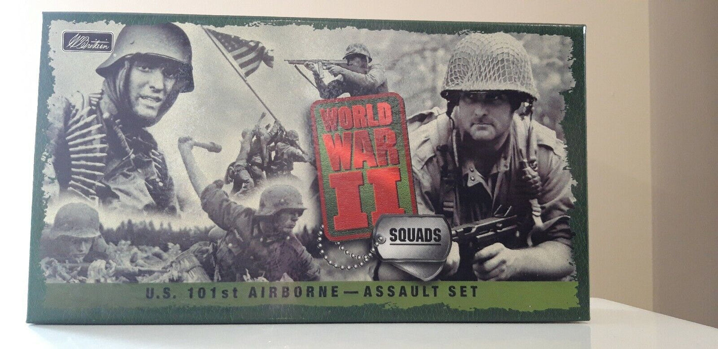 Britains 17140 ww2 d-day us 101st airborne paratroopers paras boxed 1:32