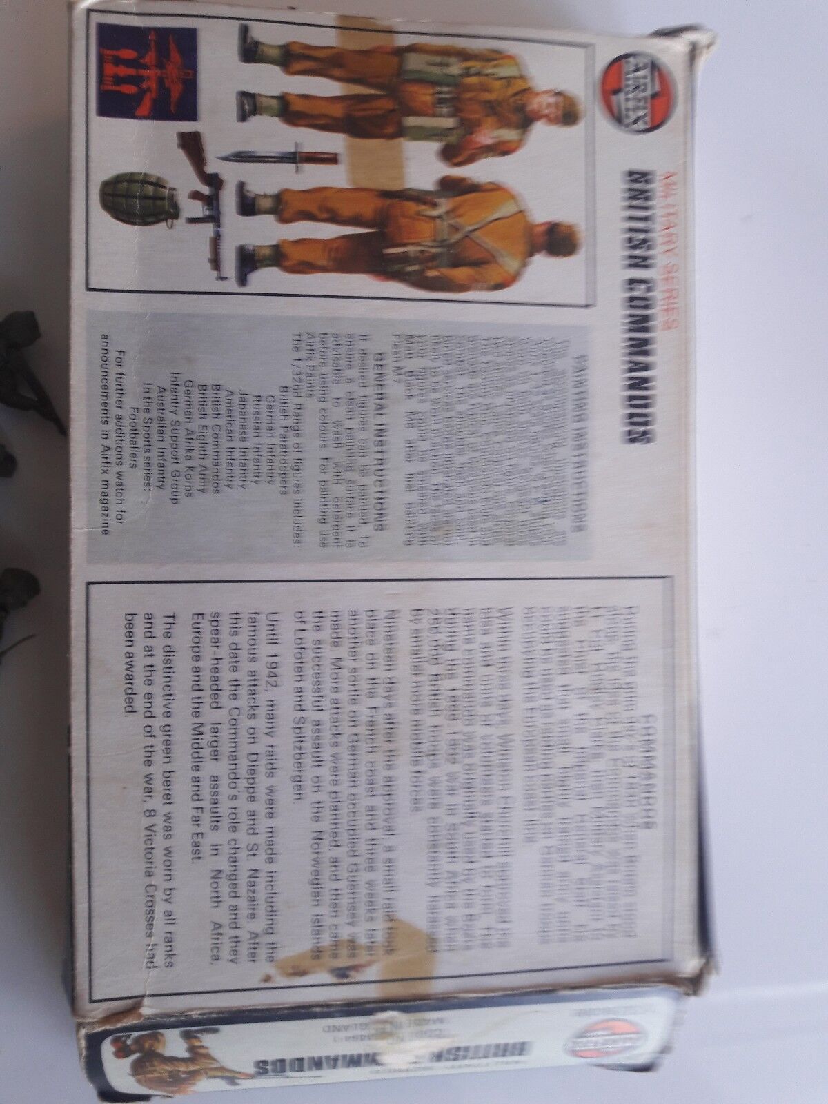 Vintage Airfix commandos royal marines infantry 1970s 1:32 scale
