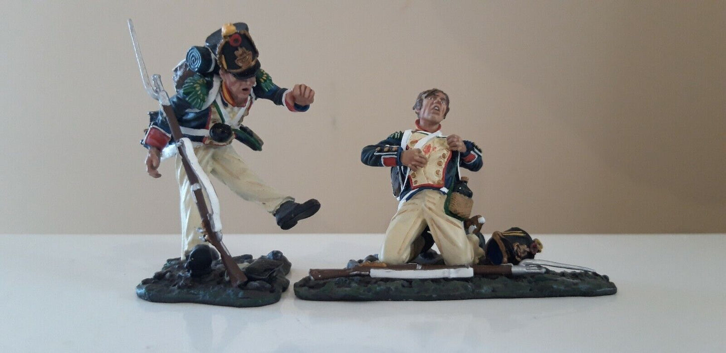 Collectors showcase french guards Waterloo hougoumont Napoleonic cs00373