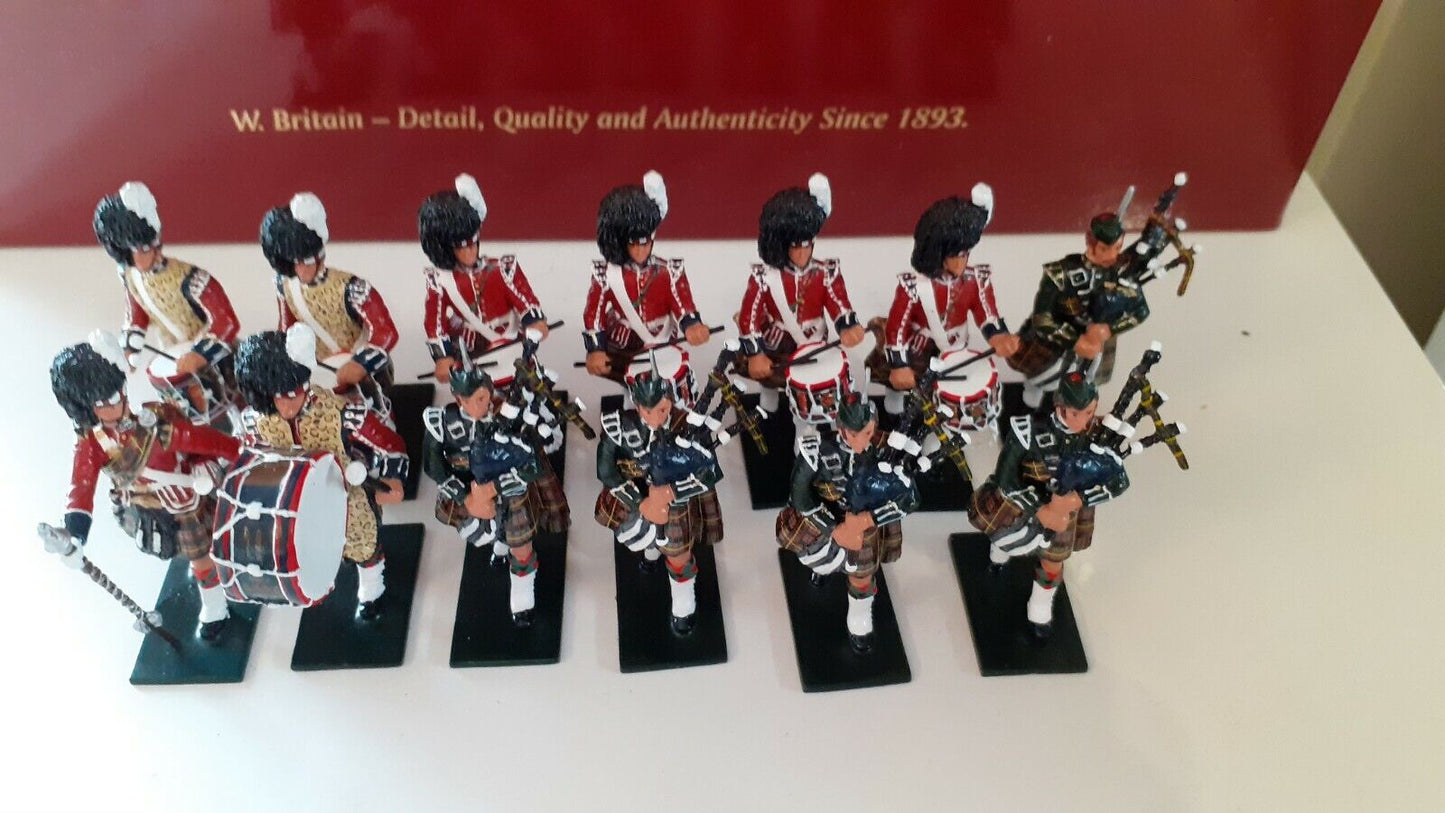 Britains limited edition pipes drums cameron highlanders 79th 2008 48004 boxed