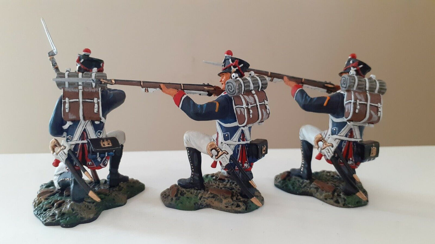 Patriot models Waterloo Napoleonic French young guard 6 figs no box 1:30 set 2