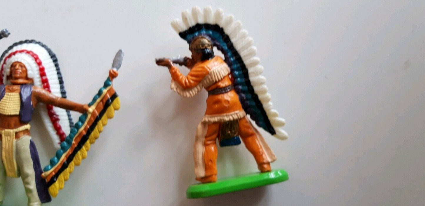 Britains deetail acw wild west 7th cowboys indians 1970s 1:32 b1