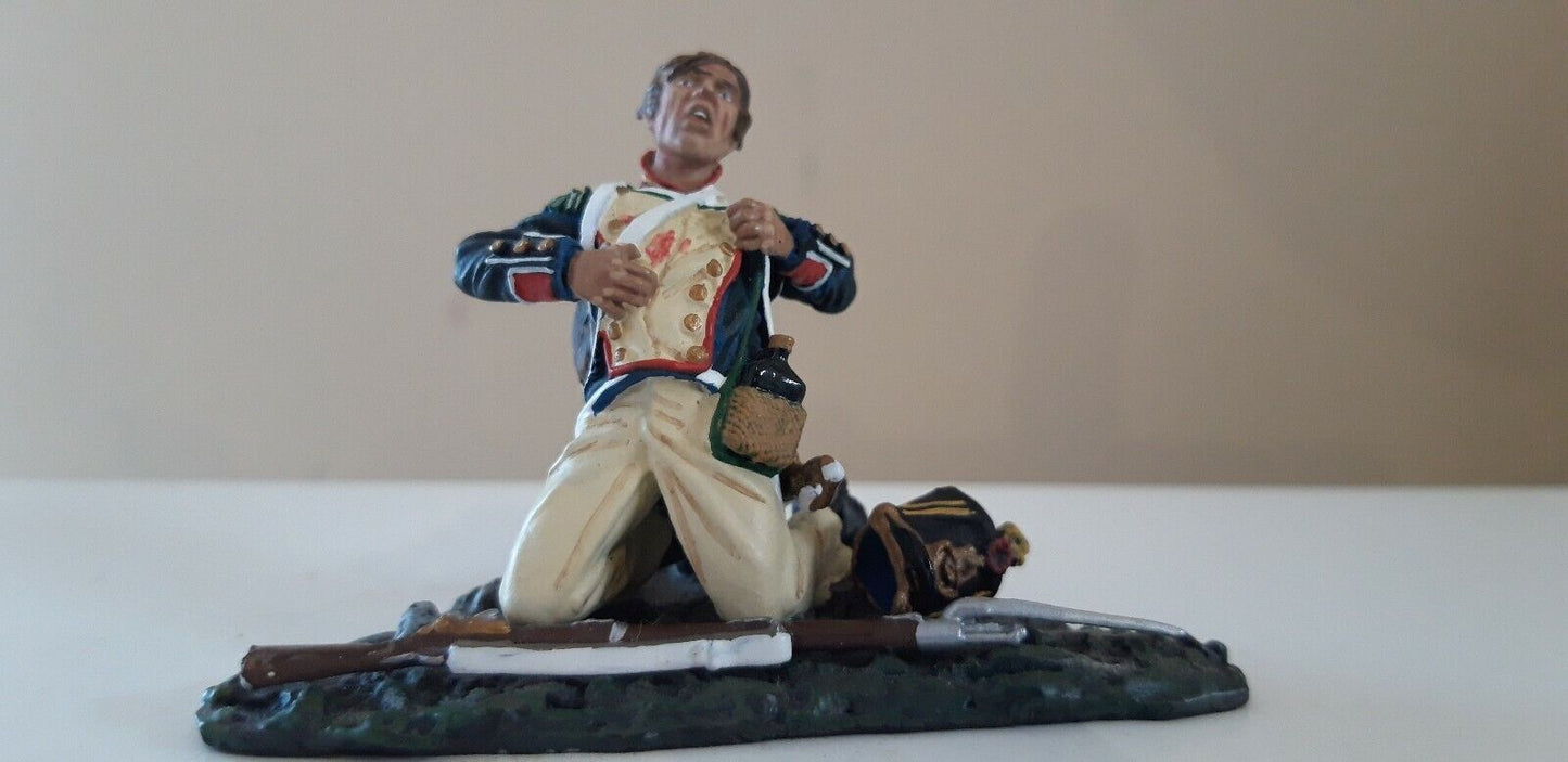Collectors showcase french guards Waterloo hougoumont Napoleonic cs00373